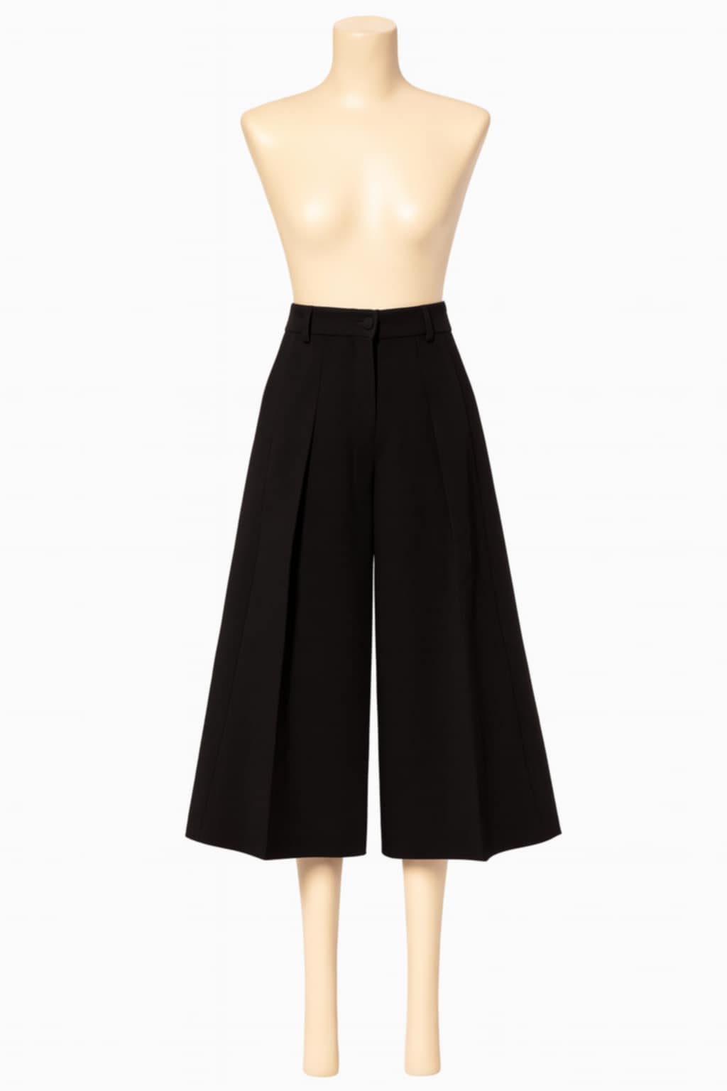 Black Cropped Palazzo - Image 3